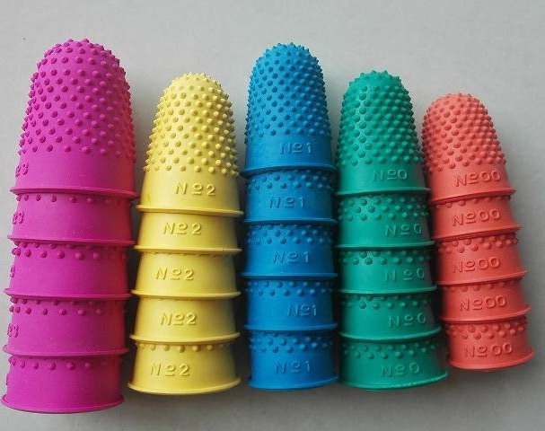 Rubber Thimble 5 Sizes Assorted Colors Can Be Chosen Finger Thimble Finger Cots
