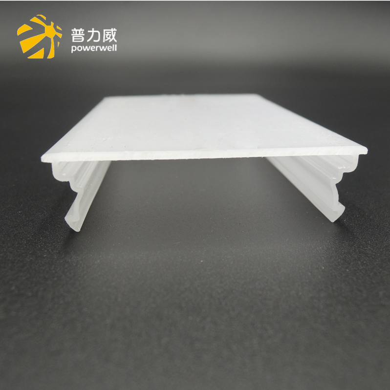 Customized U Shape White Extrusion LED Linear Lighting Cover PC Lampshade
