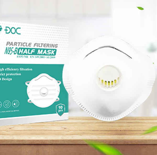 Foldable Mask En149: 2001 A1: 2009 Approved Foldable Anti-Pollution Dust Face Mask with Breathing Valve