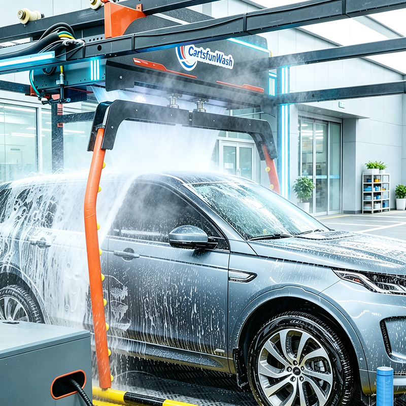 360 Touchless Automatic Car Wash Machine CE Approved Stainless Steel Unit Universal All Size Cars Support Local Certification