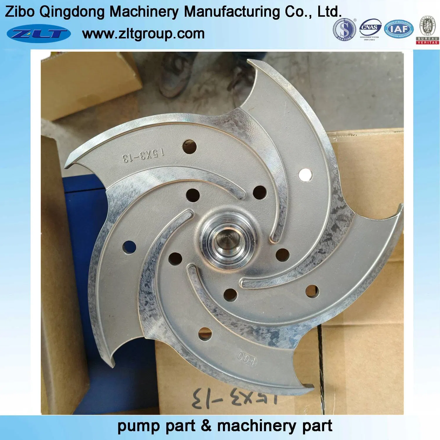 Precision/Lost Wax Casting Replace Chemical Process ANSI Pump Impeller in Titanium