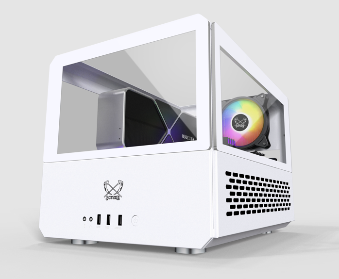 Magic Mirror Full-Side Transparent Aluminum Alloy MID Tower Desktop Computer Case Fo Microatx Side Panelwindow Water-Cooled