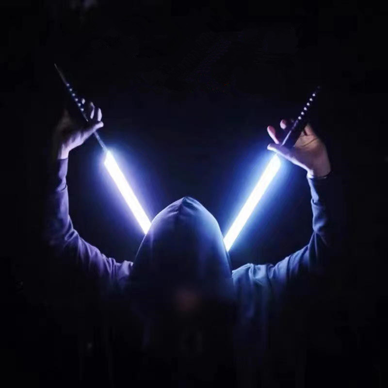 Wholesale Star-Wars Glowing Sword 7 Colors Metal Lightsaber 2 in 1 Aluminum Alloy Laser Sword Transform Kids Gift