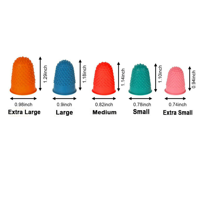 Natural L Rubber Thimble Five Sizes Finger Cot Finger Thimble 5 Sizes Have in Stock