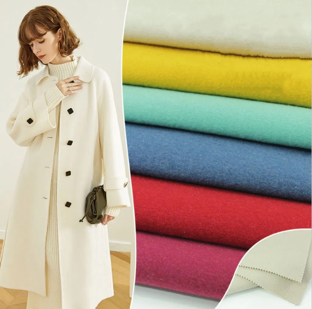 60% Wool 40% Polyester Blended Double Face Woolen Overcoat Fabric
