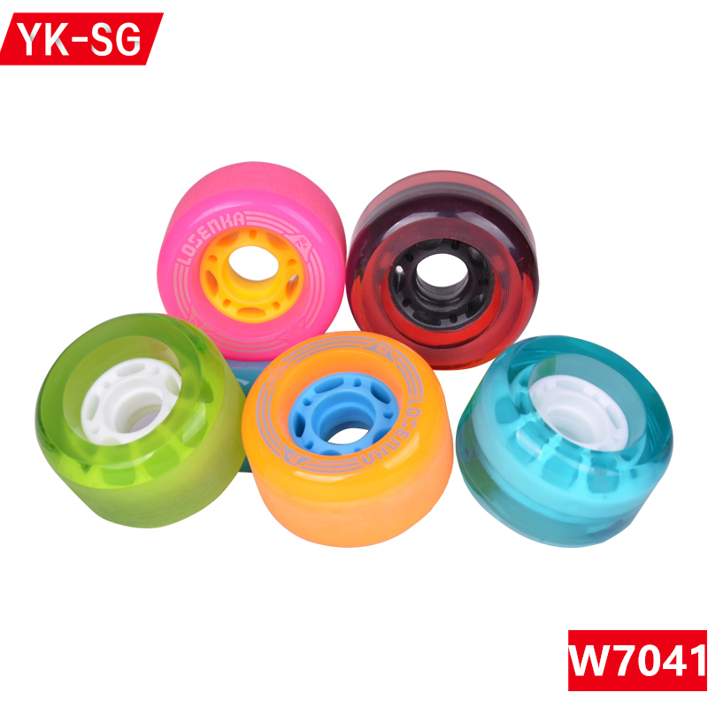 7041mm Wholesale 78A Custom Free Flash Light up LED Street Cruiser Skateboard Wheels