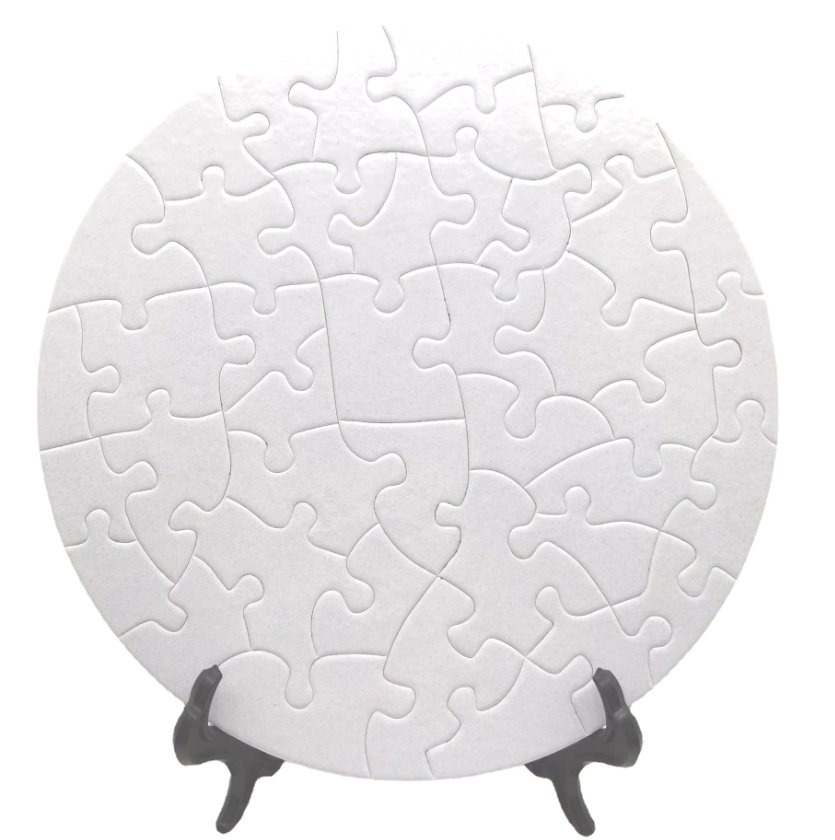 Wholesale Paper Jigsaw Thermal Transfer Puzzle DIY Mosaic Personality Photo Printing Template White Round Jigsaw
