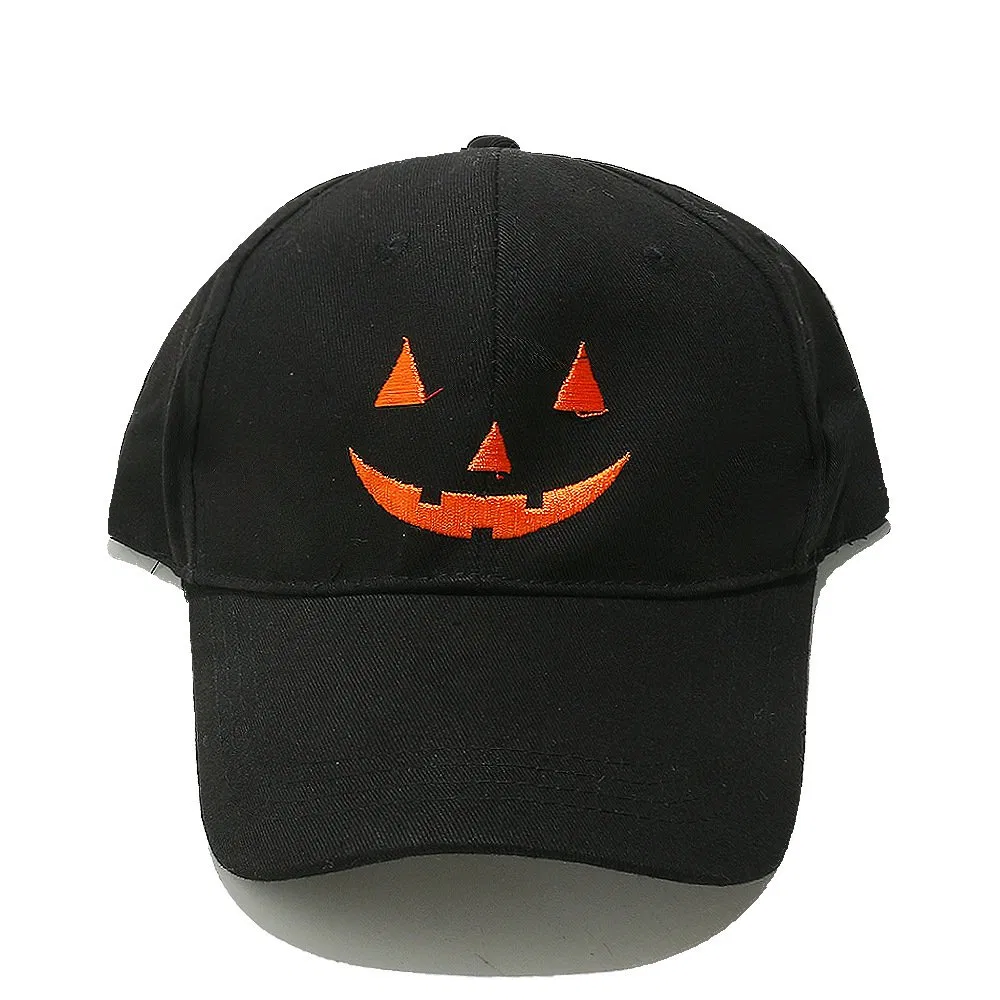 Wholesale Gothic Skull Pumpkin Baseball Cap Vintage Halloween Adjustable Snapback Hat for Men Women