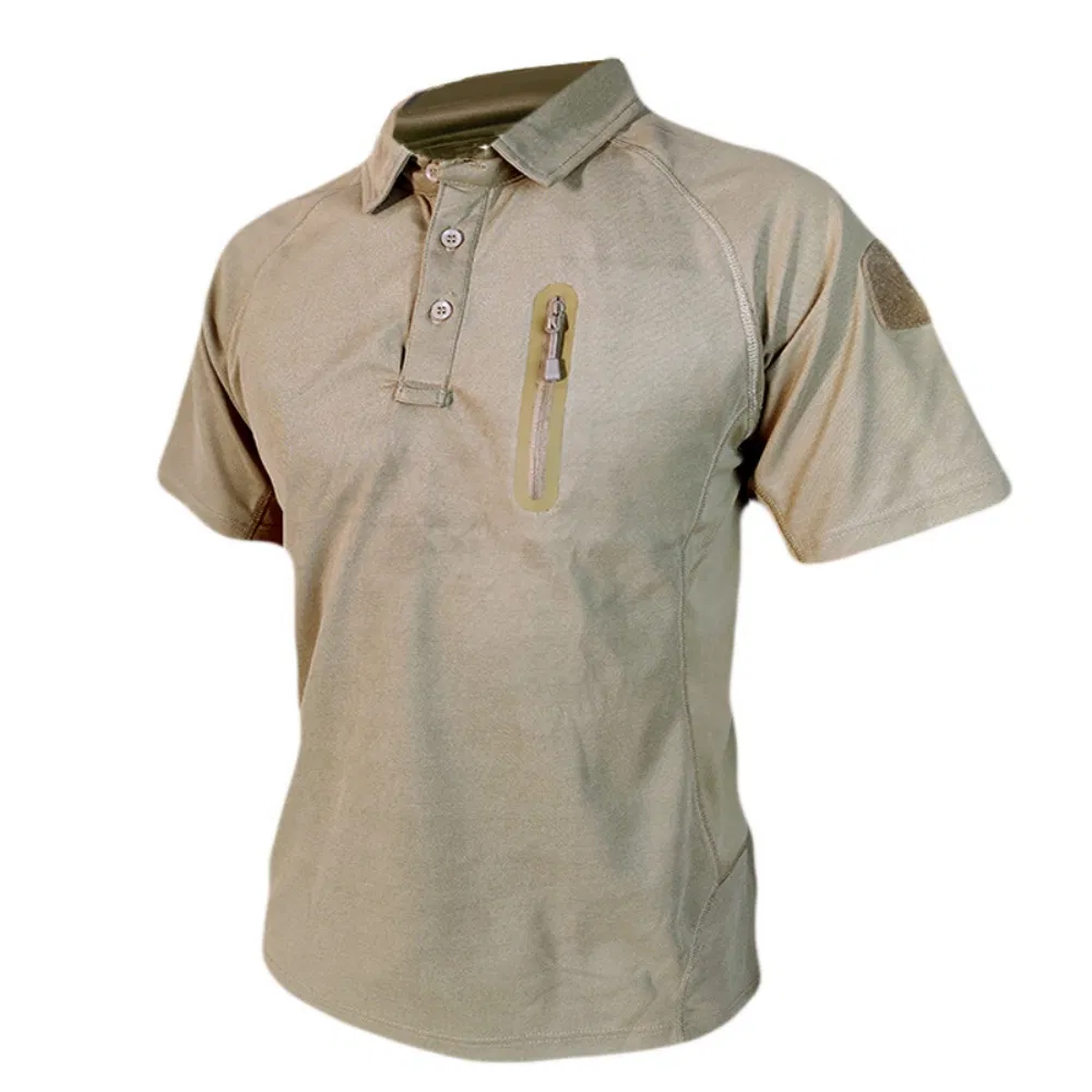 Factory Hot Selling in Stock Polyester Quick Dry Training Outdoor Tactical T- Shirt