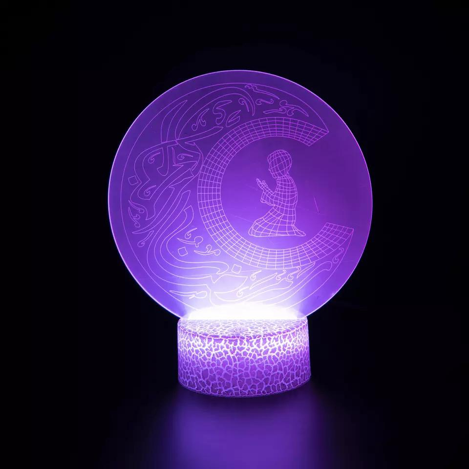 3D Small Night Light Children's Bedroom Lighting Panel Acrylic Gift Touch Night Light, Christmas Decoration LED Light
