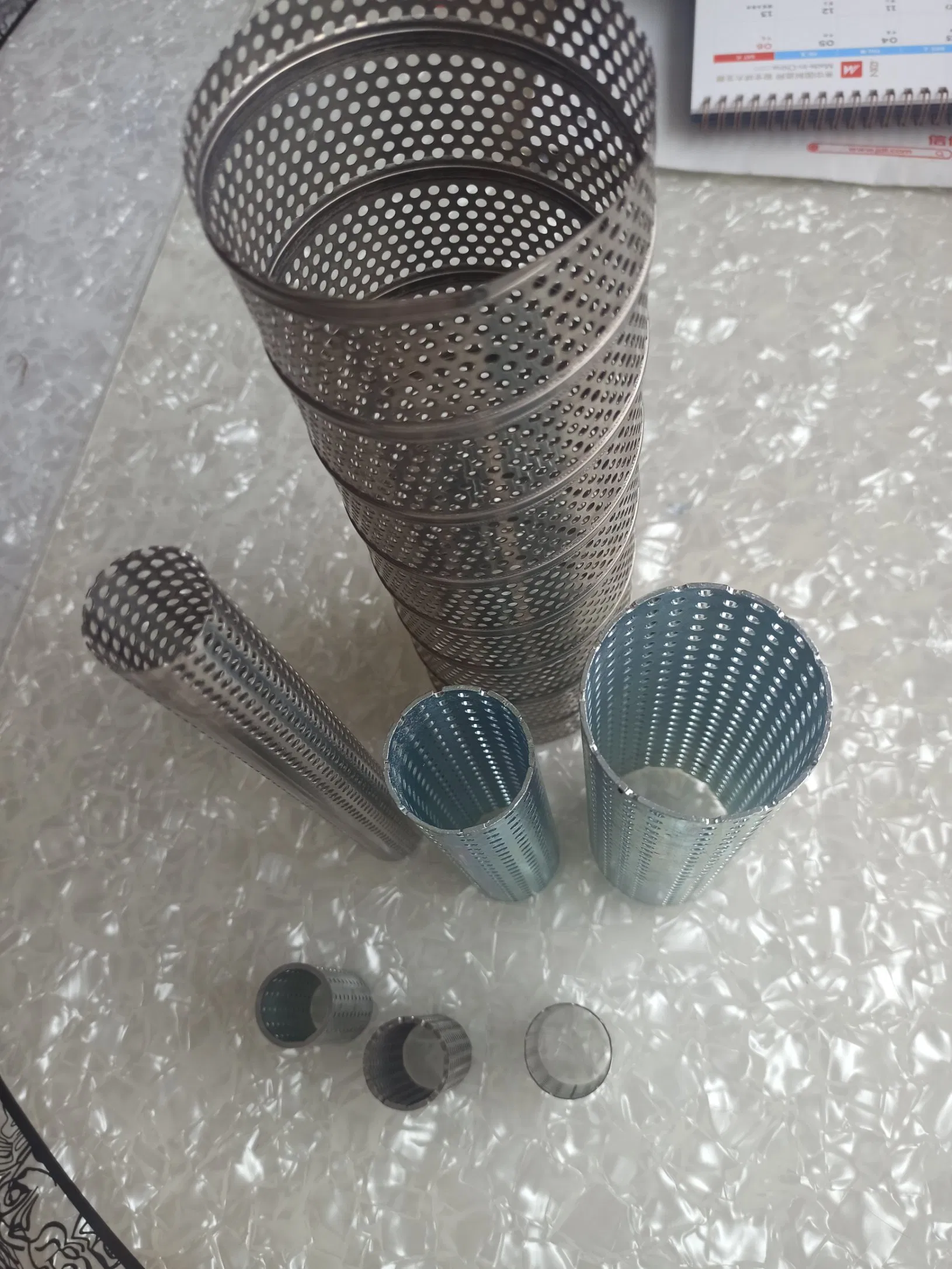 316 Stainless Steel Perforated Tube Foiled Filter Tube