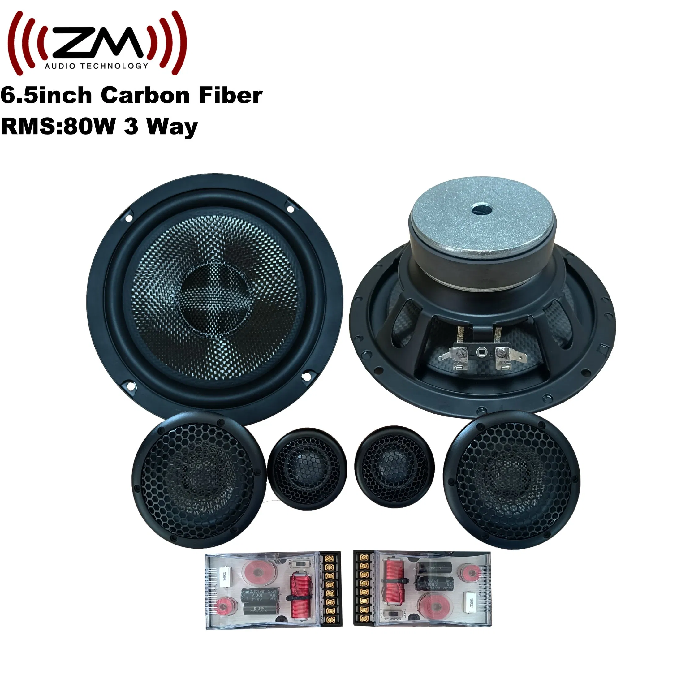 Car Door Midrange Speakers 3 Way Auto Car Speaker Component Audio Midrange