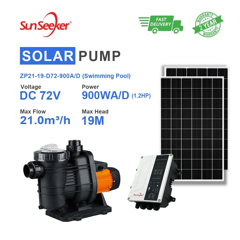 900W AC/DC Dual-Use Solar Pool Automatic Water Pump System; Pool Circulation