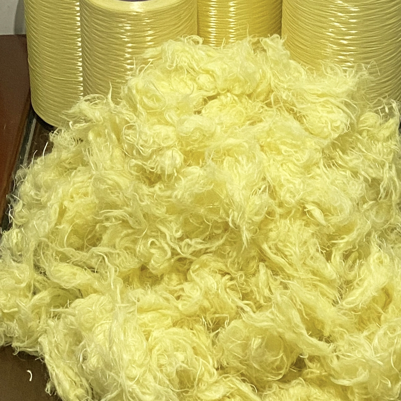 Industrial Aramid Chopped Fiber and Filament Bulks Providing Micro-Bridging Network