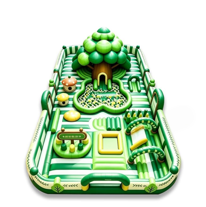 Children's Large-Scale Square Outdoor Inflatable Castle Swimming Pool Toy