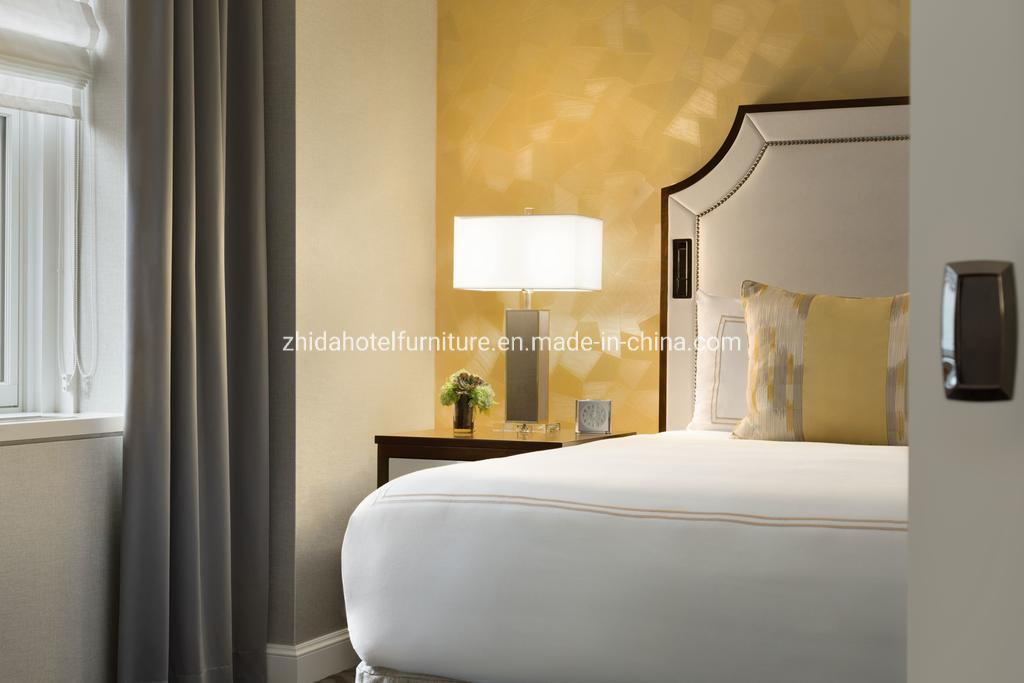 New Design 5 Star Luxury Modern Double Customized Wooden Hotel Bedroom Furniture