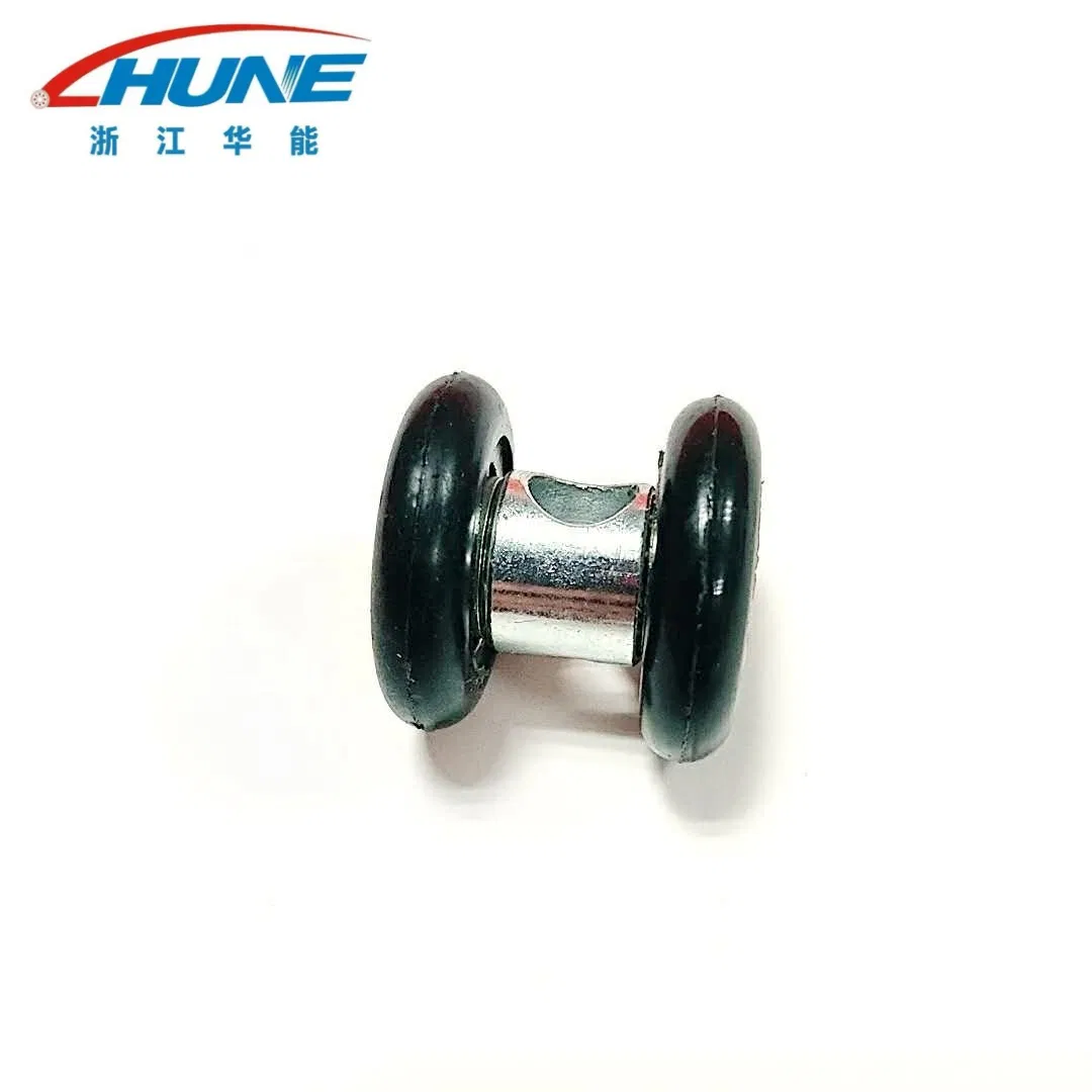 Double Track I-Beam Sliding Door Roller with Axle Mounted Door Hardware