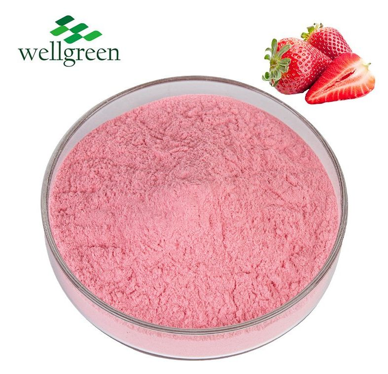Wellgreen Food Grade Top Quality Freeze Dried Organic Strawberry Fruit Powder