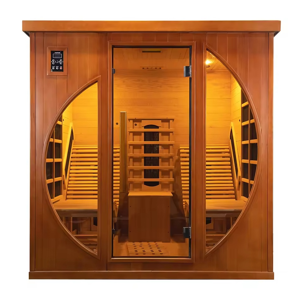 Luxury 2 Person Lying Down Far Infrared Sauna Room Sauna House with Recliner Seats