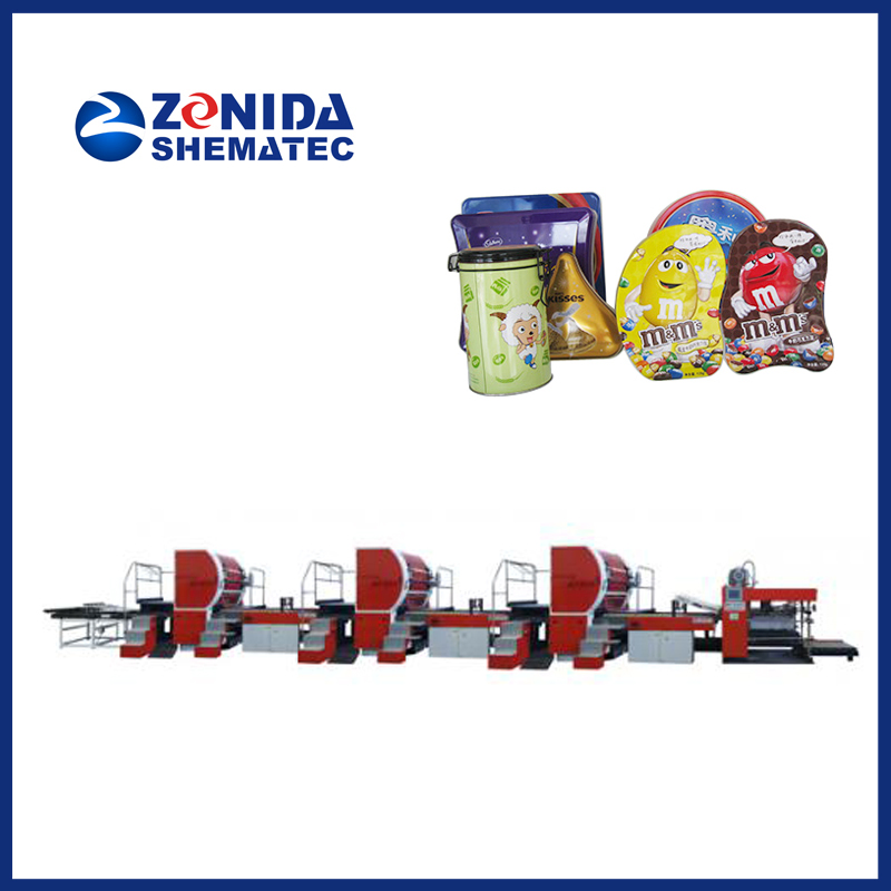 Three-Color Metal Plate off-Set Printing Press (Tinplate Printer) for Tin Can Making