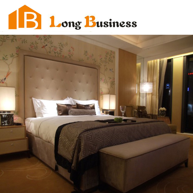 Elegant and Modern Wood Grain Hotel Bedroom Furniture (LB-VW4095)