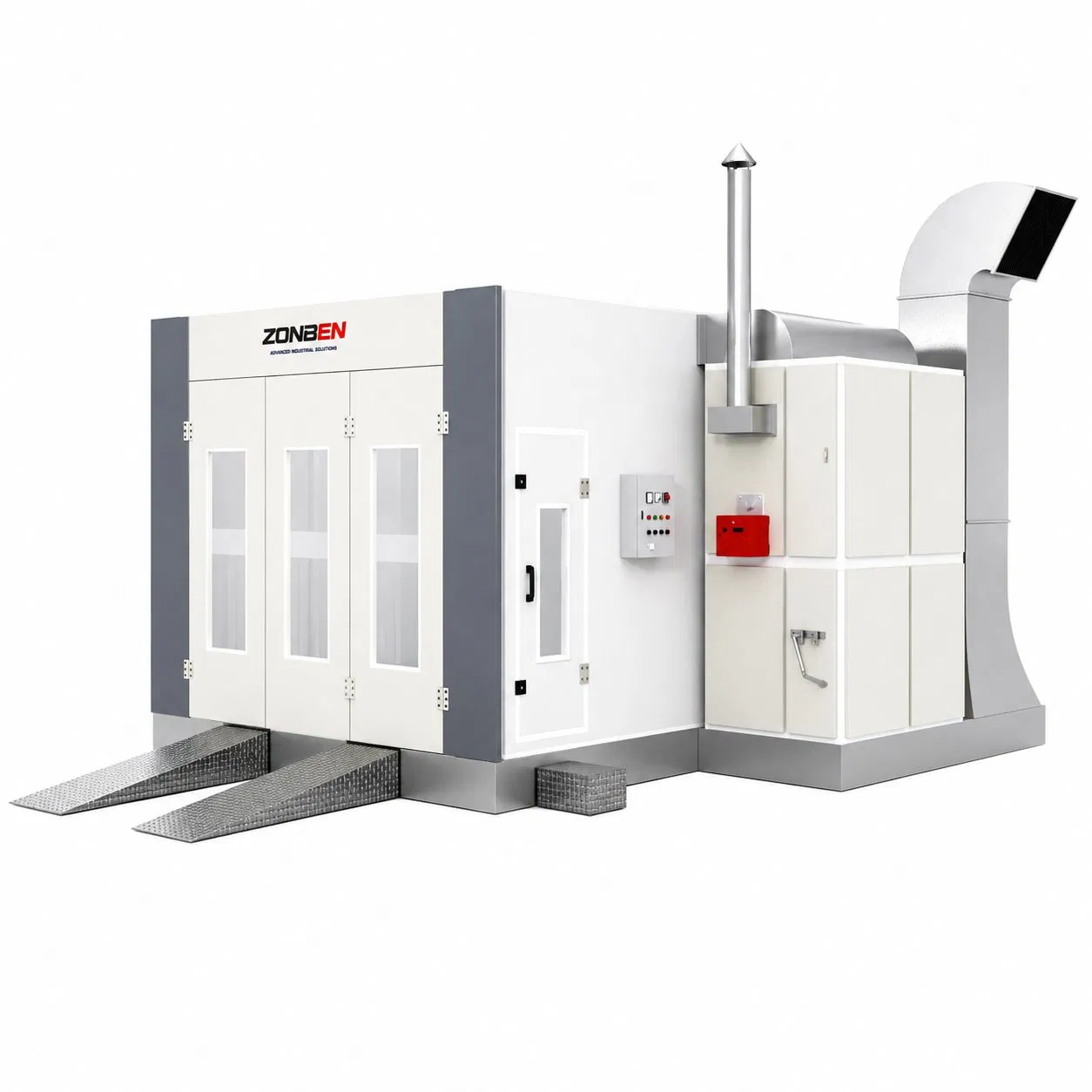 Zonben High Efficiency CE Certified Paint Baking Booth with Basement for Vehicle Service Center