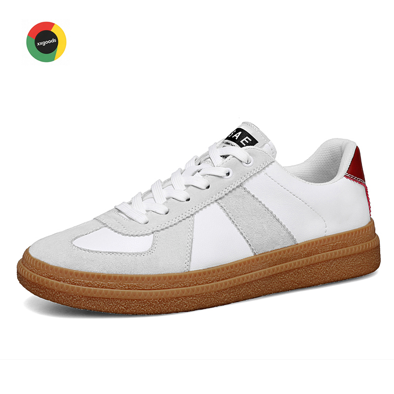 Cow Suede Leather Flat Walking Footwear Breathable Casual Skate Shoes Men Sneakers