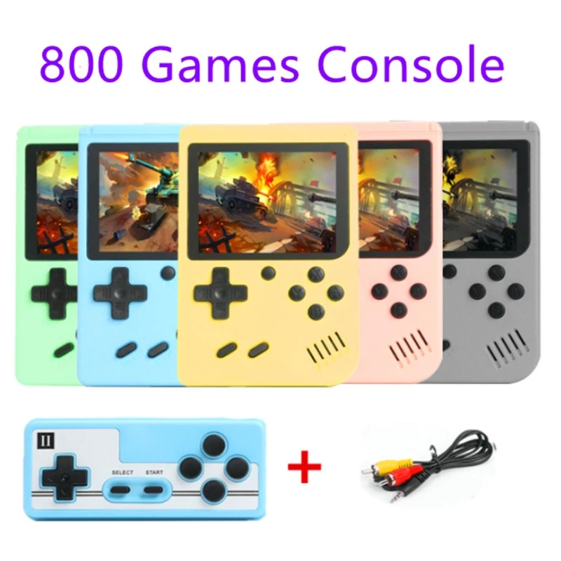 New 800 in 1 Retro Video Game Console Handheld Game Portable Pocket Game Console Mini Handheld Player for Kids Player Gift