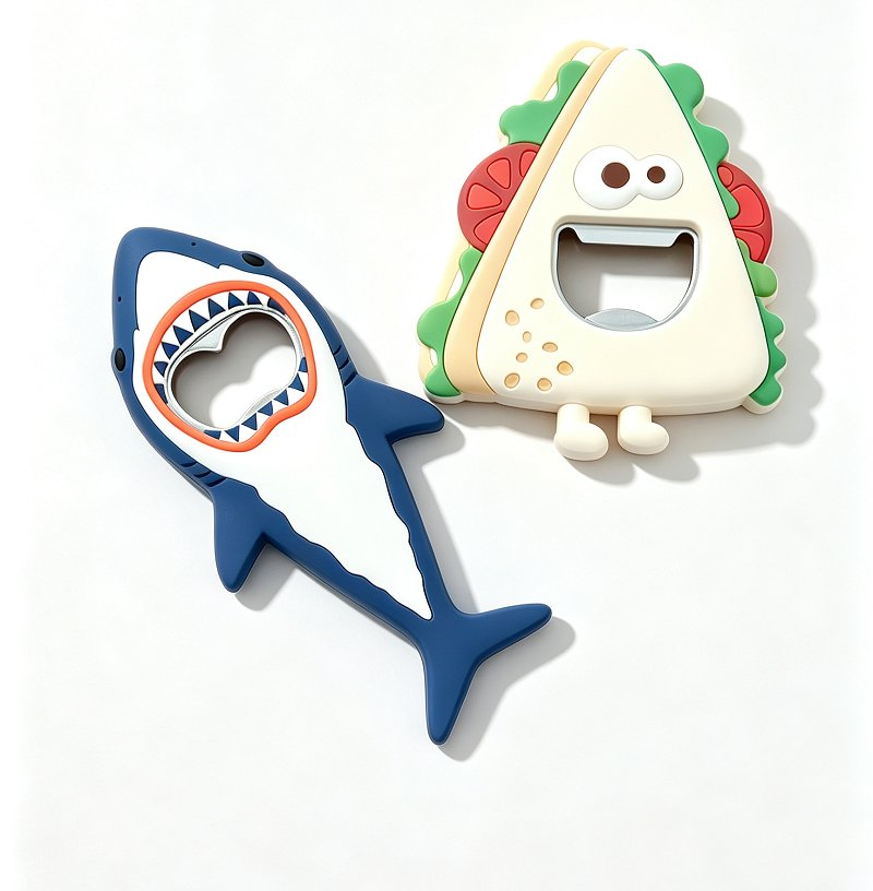 Customizable PVC Fridge Magnet Bottle Opener for Gifts