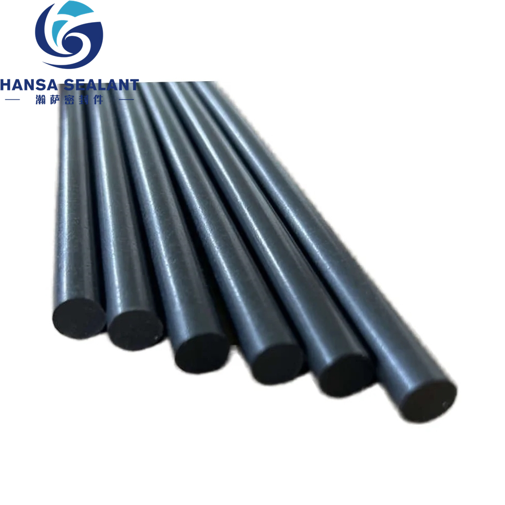 Custom High Temperature Resistance Carbon Fiber Filled PTFE Modified PTFE Rod