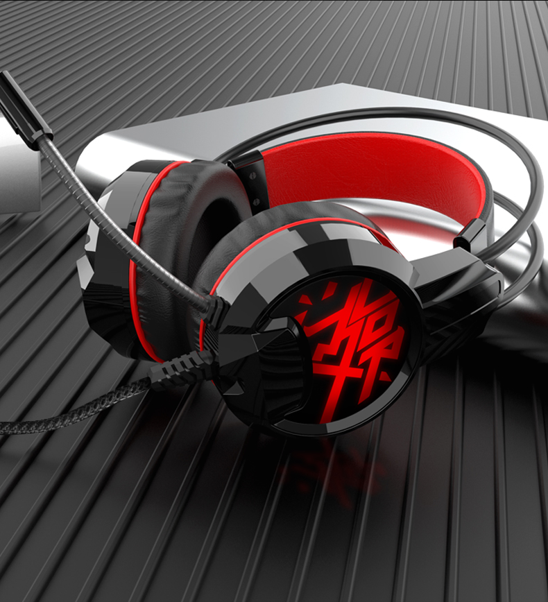 Game Series V7.1 High-Fidelity Speaker Stereo Sound Earphone Gaming Headphone with LED Light