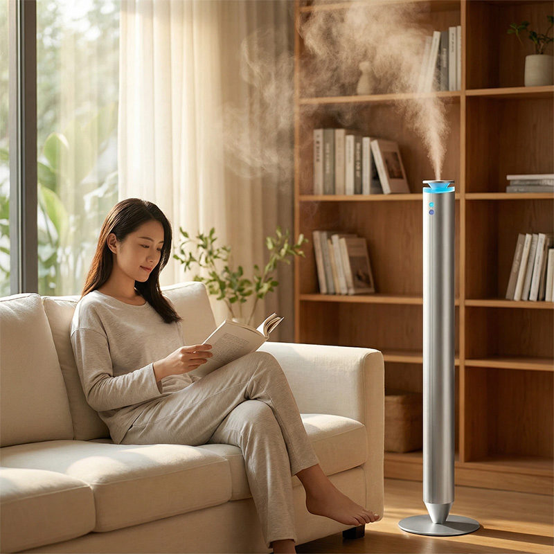 100ml Two Fluid Atomization Elegant Silvery Aroma Diffuser for Hotels and SPA Club Fragrance