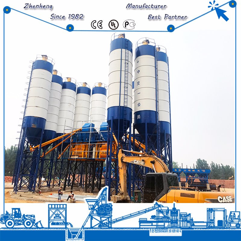 Belt Convey 180m3/H Concrete Batching Plant to Europe Russia