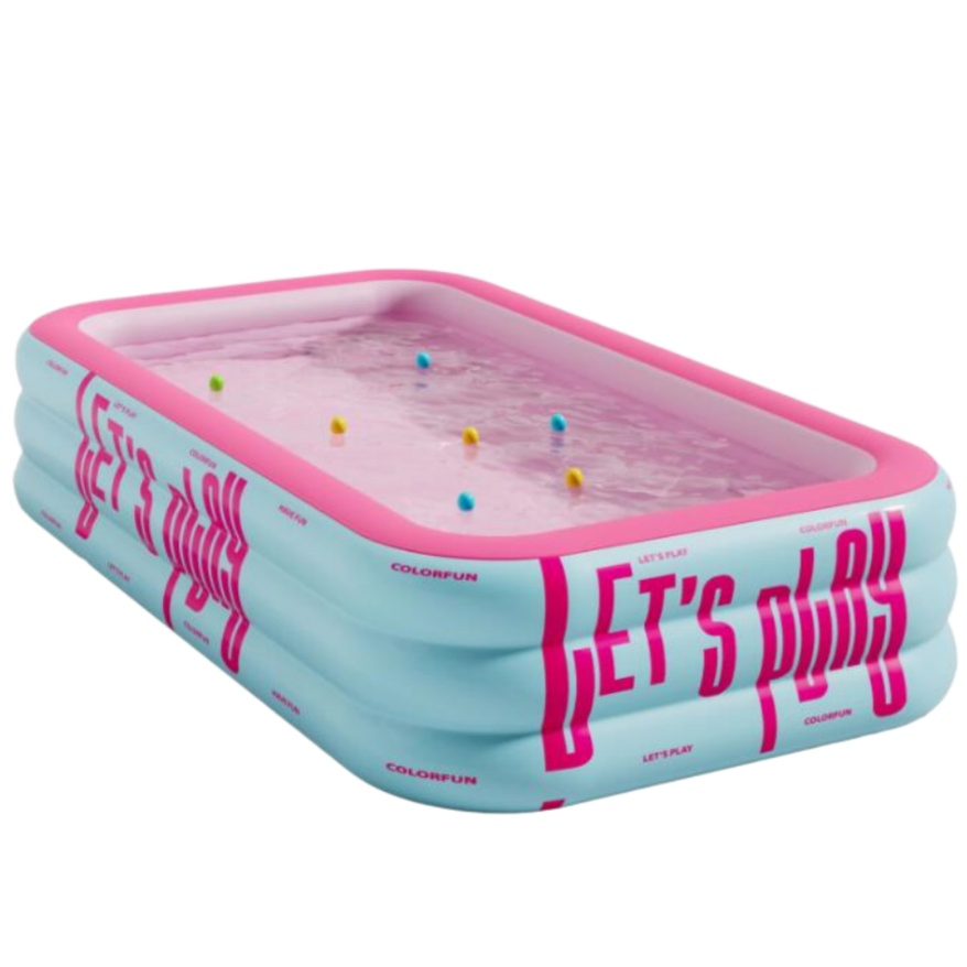 Thickened Outdoor Children and Adults' Play Water Toy Pool, Square Inflatable Swimming Pool
