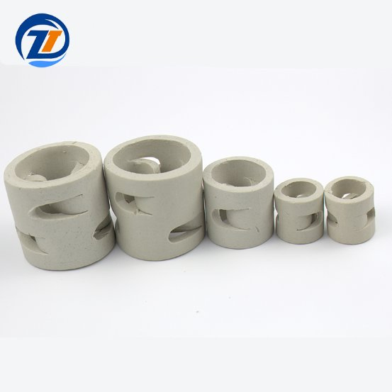 Chemical Random Tower Packing Ceramic Ring 25mm 38mm 50mm 76mm