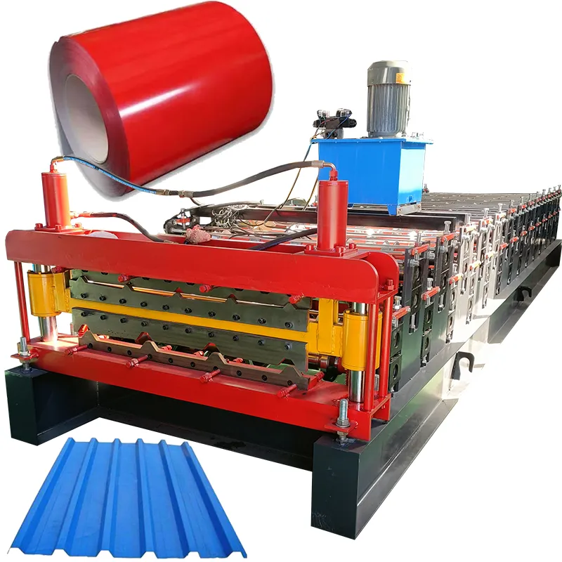 Double Layer Roll Forming Machine Tile Roof Building Material Making Machinery Plain Tile Low Prices