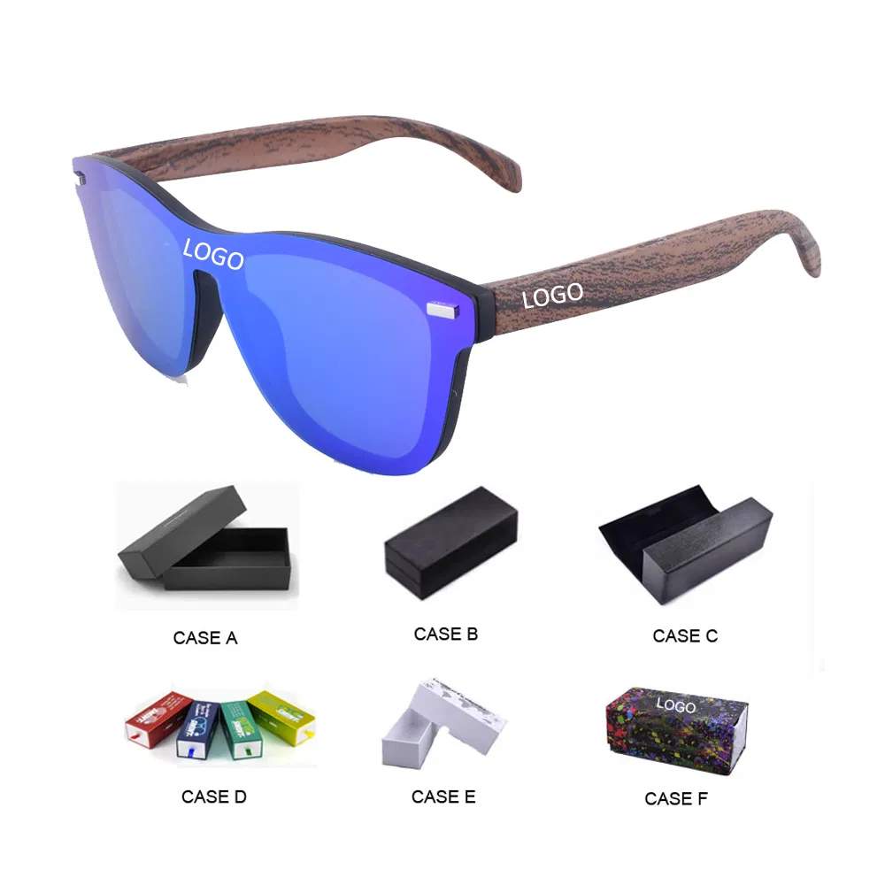 Cheap 18 Colors Rose Plastic Mirrored Big Flymoon Custom Sunglasses One Piece Sun Glasses
