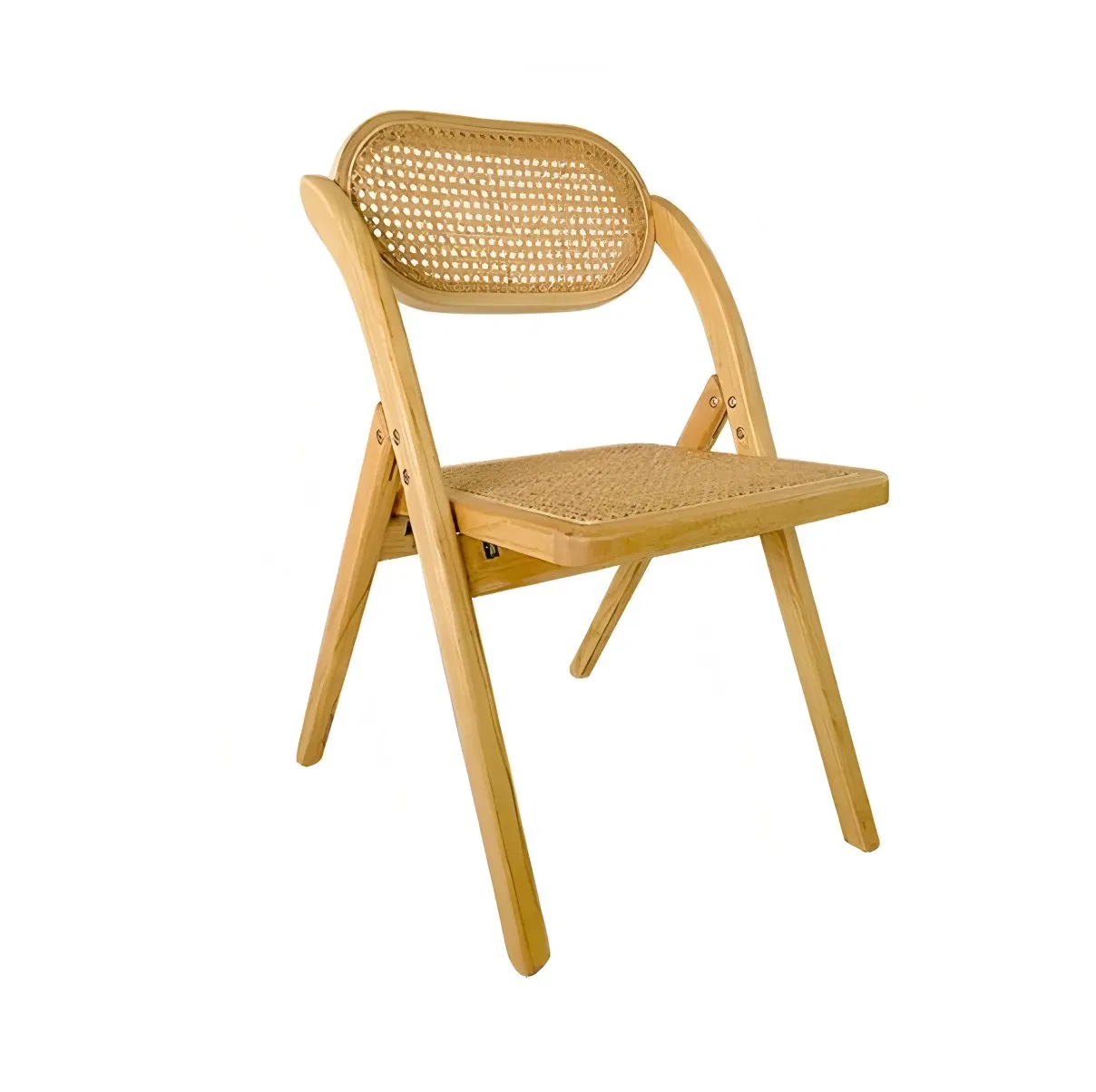 Nordic Style Wholesale Luxury Solid Wood Rattan Restaurant Wooden Rattan Chair