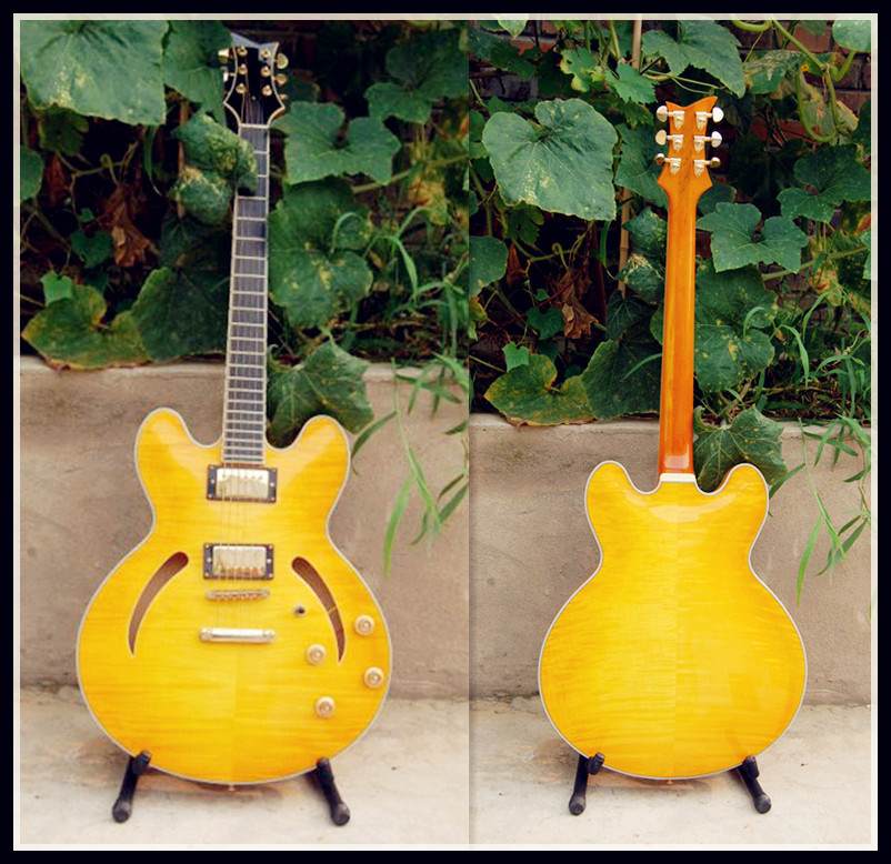 High Quality Plywood Jazz Guitar (YZ-102Y)