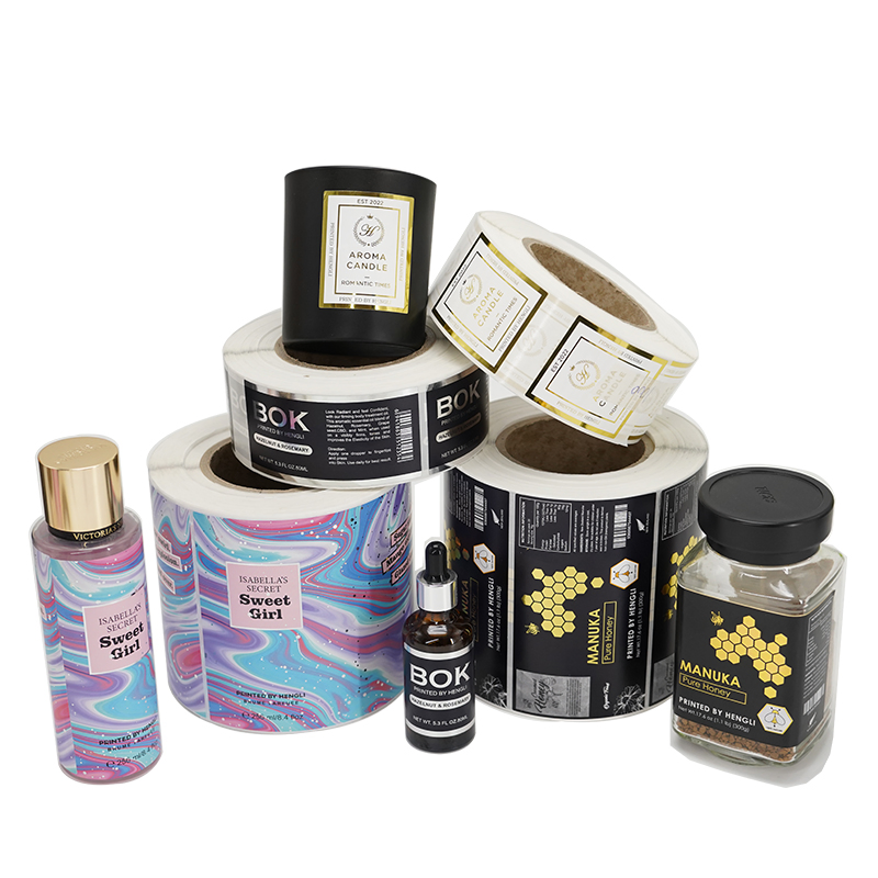 Food Packing Perfume DIY Wine Hologram Security Plastic Color Packaging Shipping Printed Logo Customized Paper Rolls Label