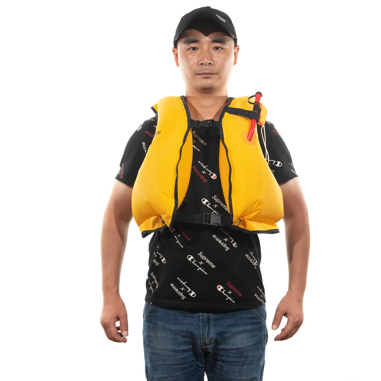 Outdoor Use Life Jacket Safety Fishing Life Jacket Inflatable Life Jacket with a Whistle for Fishing