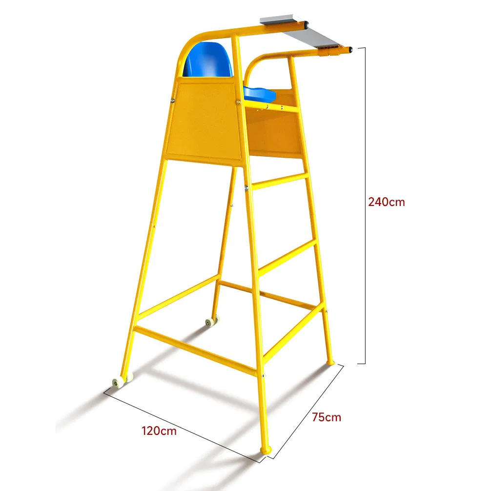 Movable Volleyball Shuttlecock Referee Chair with Wheels