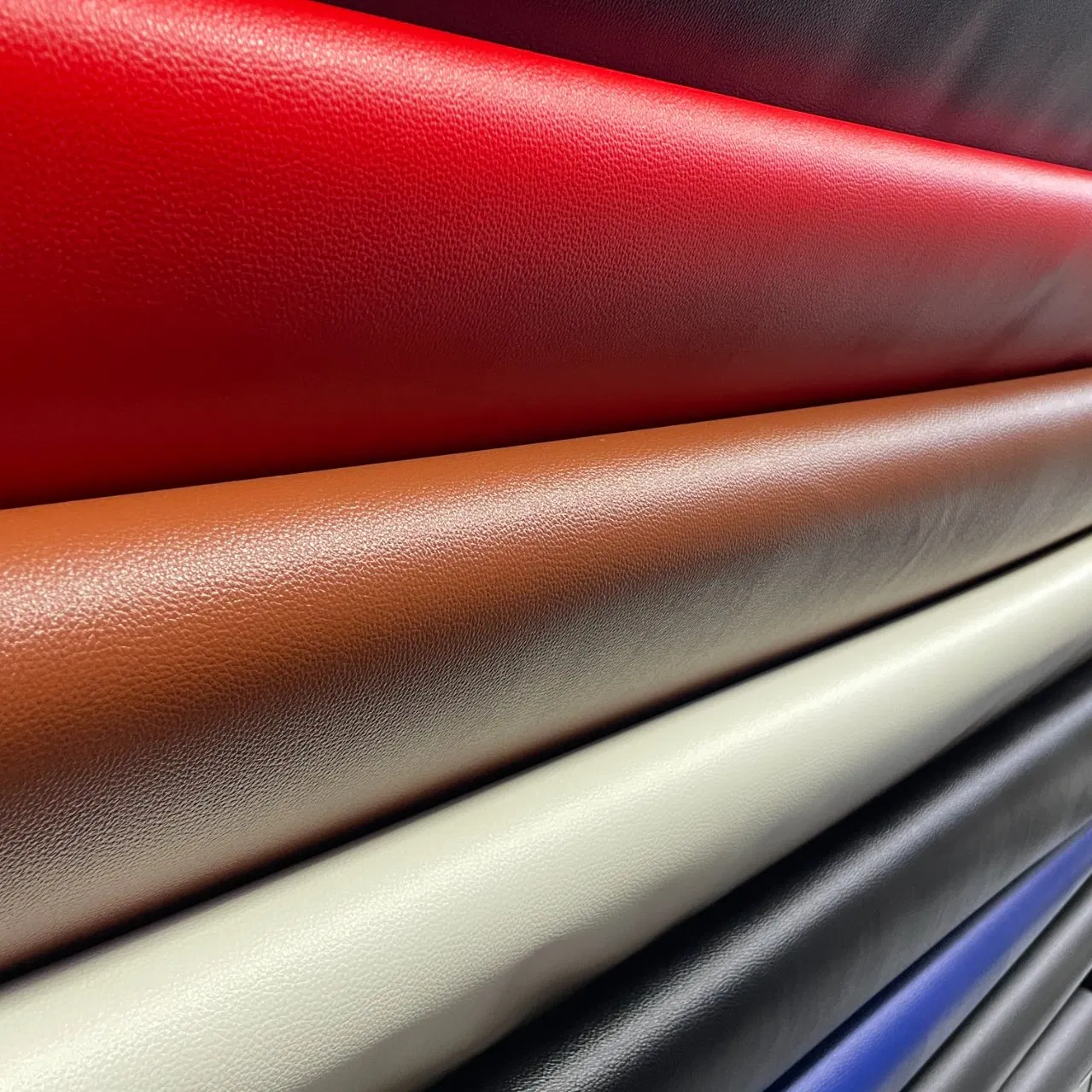 PVC Faux Synthetic Leather Factory Nappa Lichi Pattern Manufacturer Universal Embossed PVC Leather for Sofa Car Seat