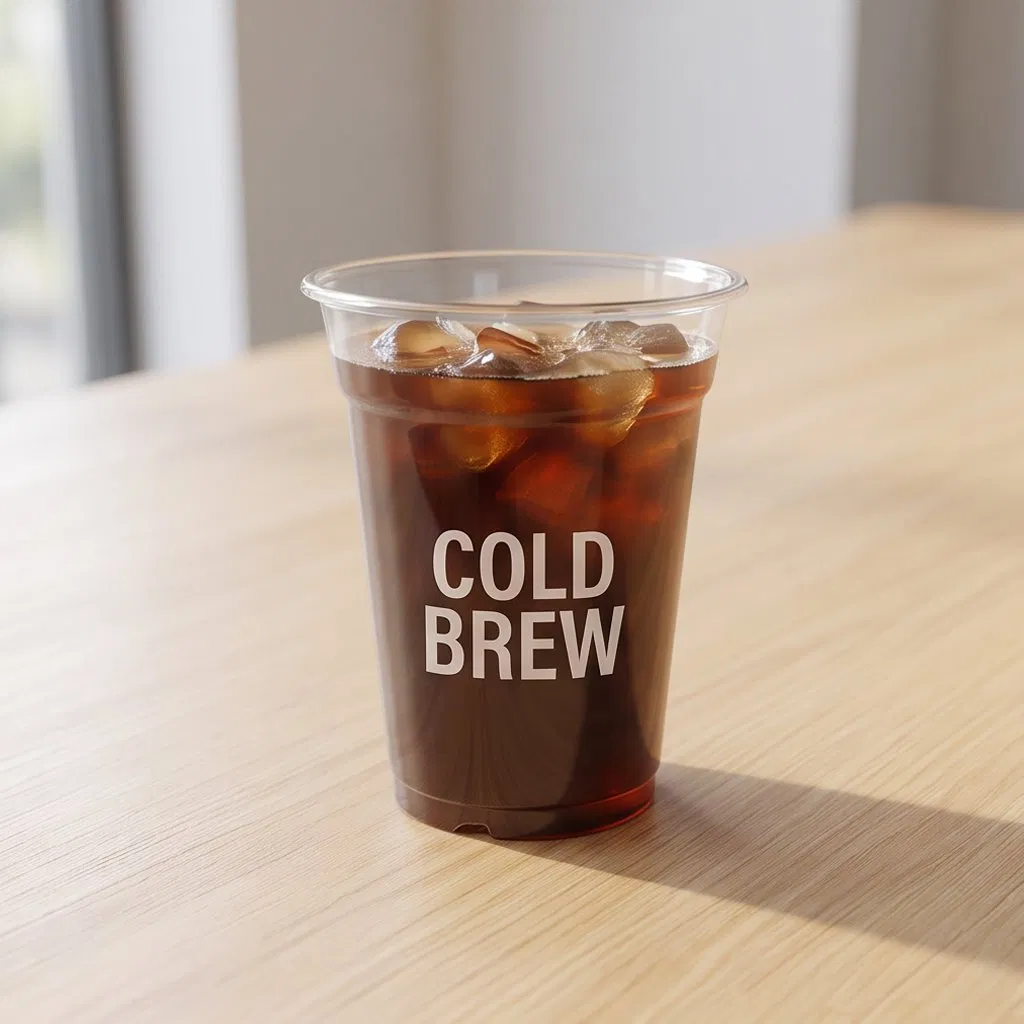 Wholesale Price Clear Cups Beverage Packing Milk Iced Tea Plastic Coffee Cup