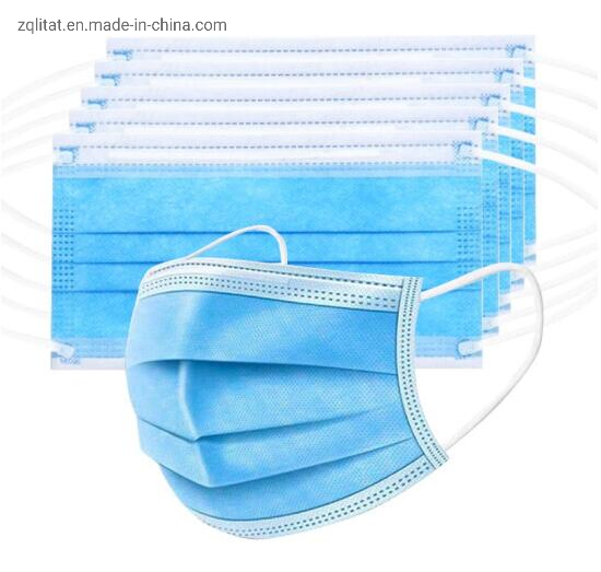 Virus Prevention Non Woven Disposable 3 Ply Face Mask