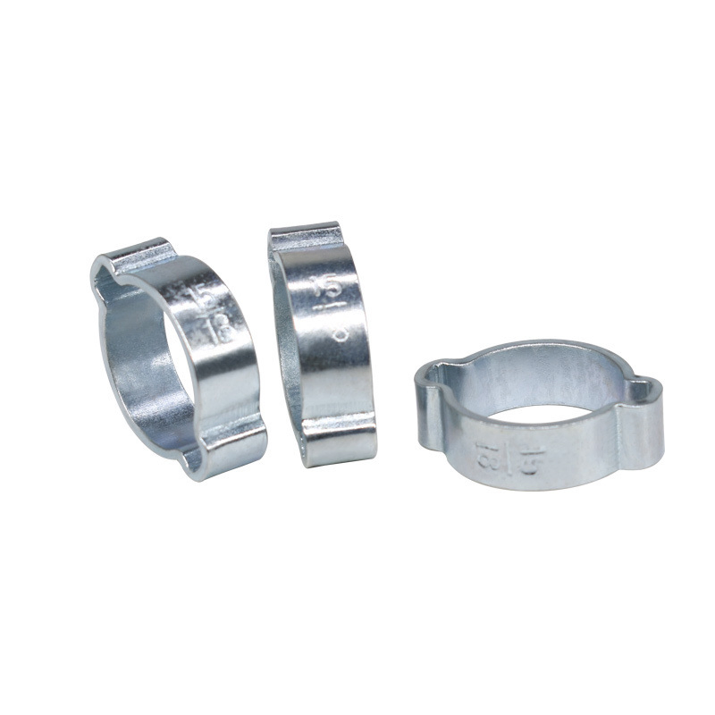 Zinc Plated Steel Two Ears Hose Clamp Double Ears Hose Clamp