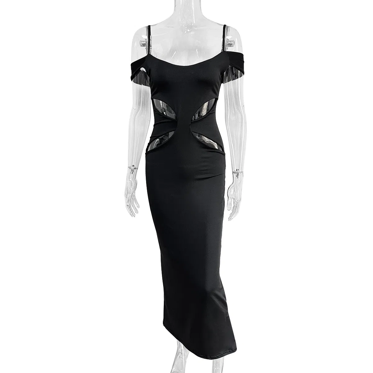 OEM/ODM Sexy Low-Cut Hollow-out Sling Hip-Hugging Evening Dress