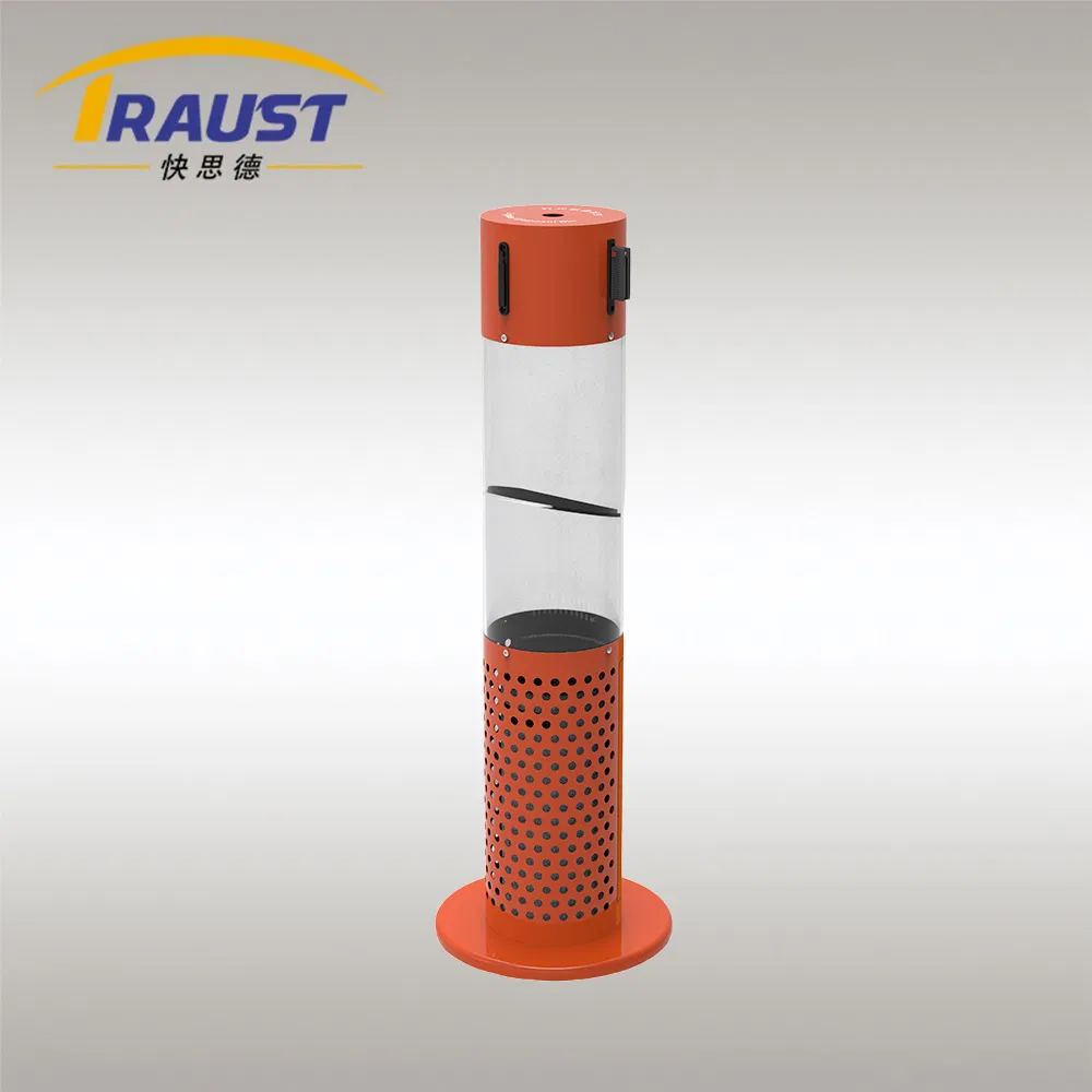Traust Indoor Dustbin A3 Steel Litter Bin Collection for Airport Trash Can