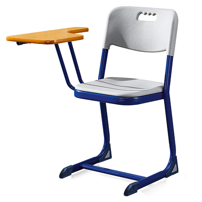 Modern Plastic Training Room Student Study School Chair Arm Tablet Writing Chair
