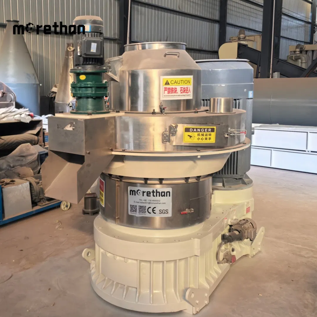 Ring Die 4-12mm 5t/H Max 250kw Wood Pelletizer Sawdust Rice Husk Bamboo Granulator Pelletizing Machine Pellet Making Machine Biomass Pellet Machine